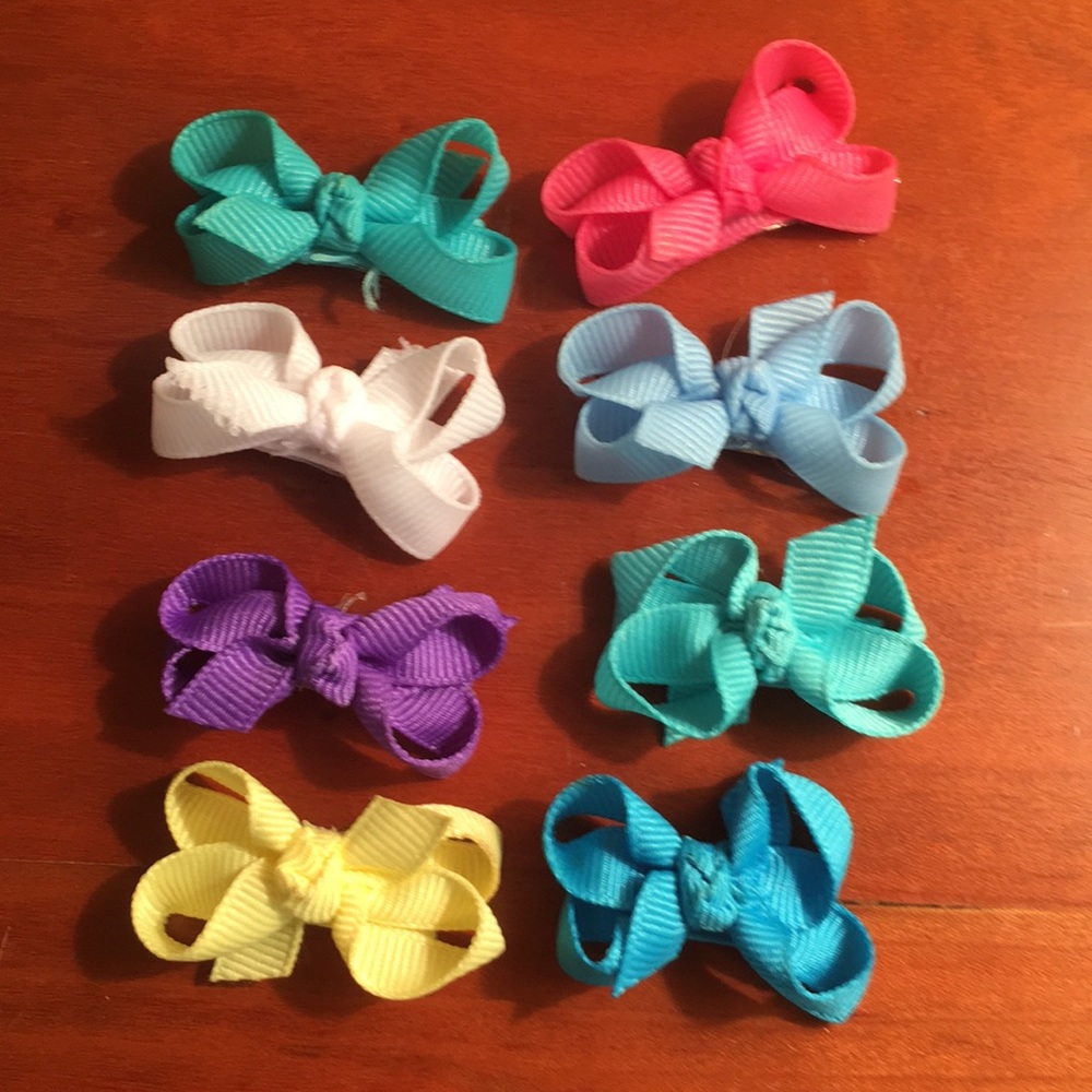 LOT of 8 Infant Bows